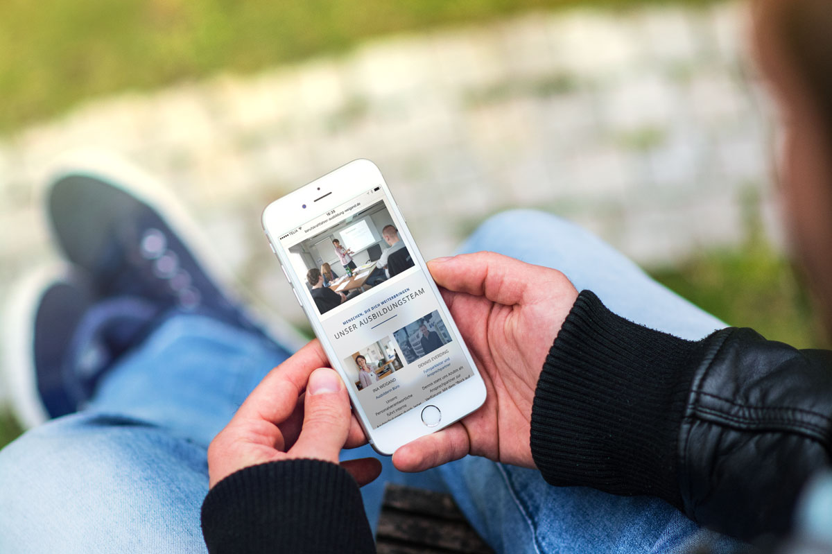 Internetseite www.Weigand-deine-Zukunft.de für Mobiltelefone optimiert Internetseite www.Weigand-deine-Zukunft.de für Mobiltelefone optimiert